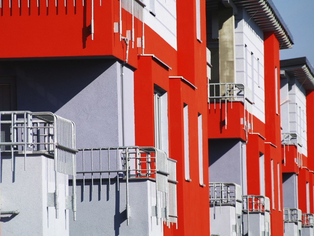 Smet Building Products Ltd -Orange Render Facade