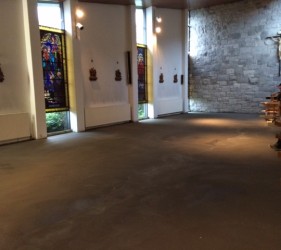Four Roads Church Roscommon 300m2 of Rapidur B5 Rapid
