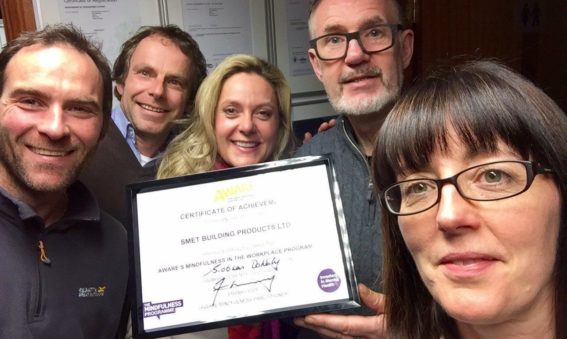SMET Staff Mindfulness at work Cert March 2017