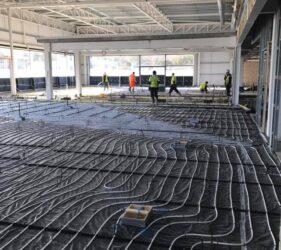 Fast Floor Screed Ltd_ 920 m2 Land Rover Jaguar showroom Cork with Summerhill Construction