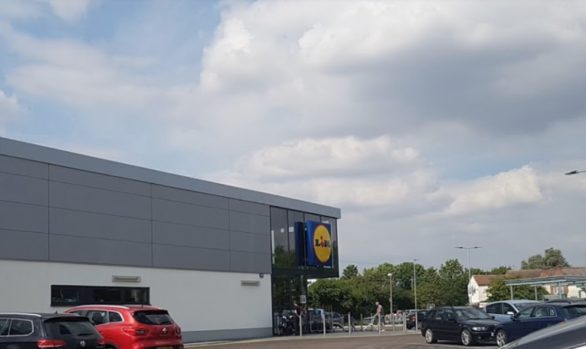 Lidl Peterborough, Adston main contractor render supplied by SMET