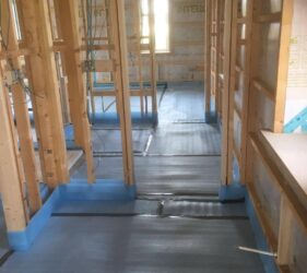 Timeframe with Acoustic solution over 40 mm Sudanit 280 Screed