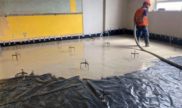 Floor Screed Ireland | for Vision Contracting | Our Lady Of Crumlin School | LiteFlo® Lightweight Screed