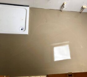 A bathroom refurbishment - Sopro VS 582 – Self Levelling Filler - mouldable