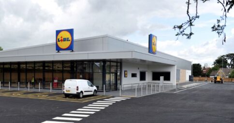 Lidl Bishops Cleeve_ bauprotec render system_ applied by Adston Construction