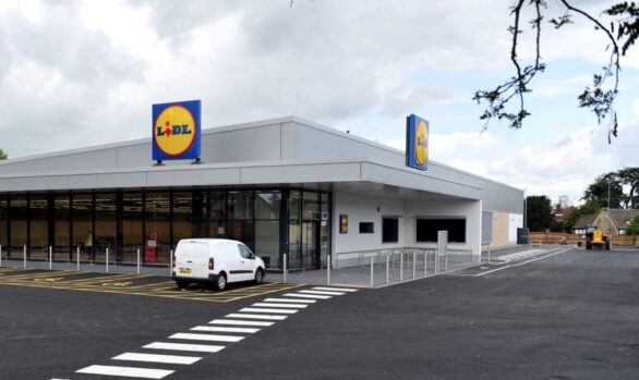 Lidl Bishops Cleeve_ bauprotec render system_ applied by Adston Construction