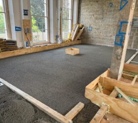 Sopro LZ 987 SMART® lightweight aggregate_York Terrace London _supplied by SMET_applied by McDaid Screeding