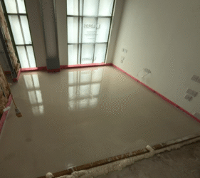 Screed Fast Ltd_Shoreditch East London_1,600m2_ SMET LiteFlo Lightweight Screed